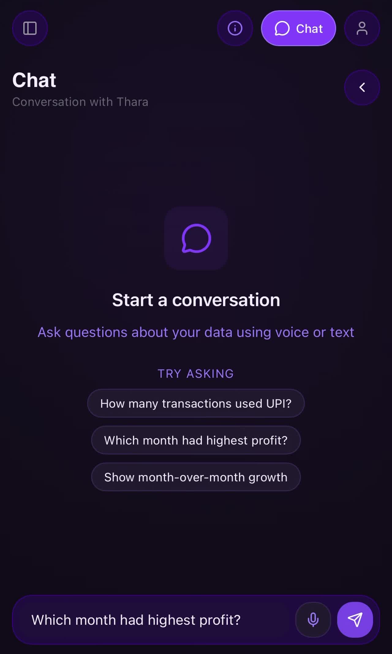 Preview frame from the recording: Chat Agent for Executives